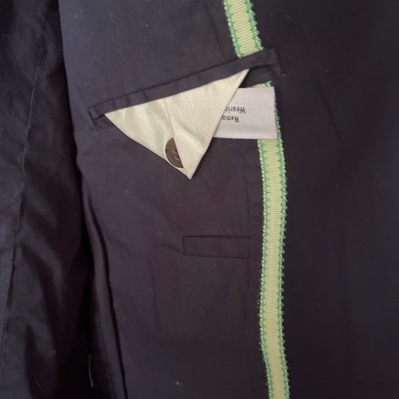 J. Crew Classic Cotton/ Spandex Navy Blue Blazer - Picture 4 of 7